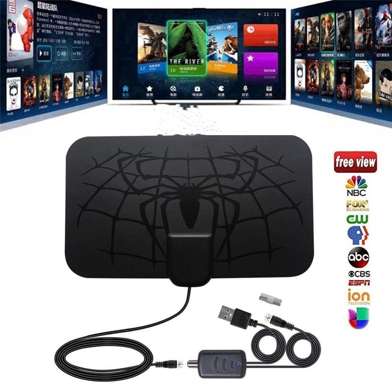 Spider pattern new HDTV cable antenna 4K (5G chip. 🌎 can be used worldwide)