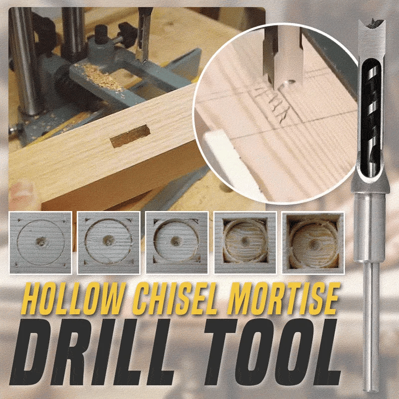(🎅EARLY CHRISTMAS SALE-49% OFF) Hollow Chisel Mortise Drill Tool & BUY 4 GET EXTRA 40% OFF
