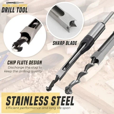 (🎅EARLY CHRISTMAS SALE-49% OFF) Hollow Chisel Mortise Drill Tool & BUY 4 GET EXTRA 40% OFF