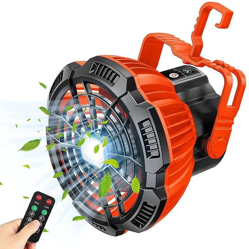 🛒49% OFF🔥Portable Camping Fan with LED Lantern🔥BUY 3 Free Shipping